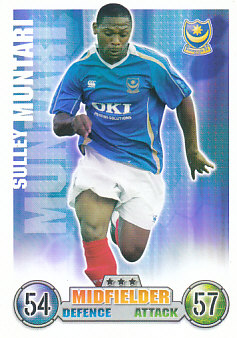 Sulley Muntari Portsmouth 2007/08 Topps Match Attax #236